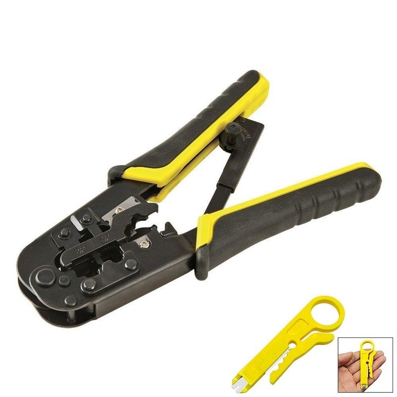 UbiGearÂ® Network/Phone Cable Tester + RJ11/RJ12/RJ45 Network Cable Crimper + RJ45 CAT5e Connector Plug Network Tool Kits (568 Tool Kits) - Image 2